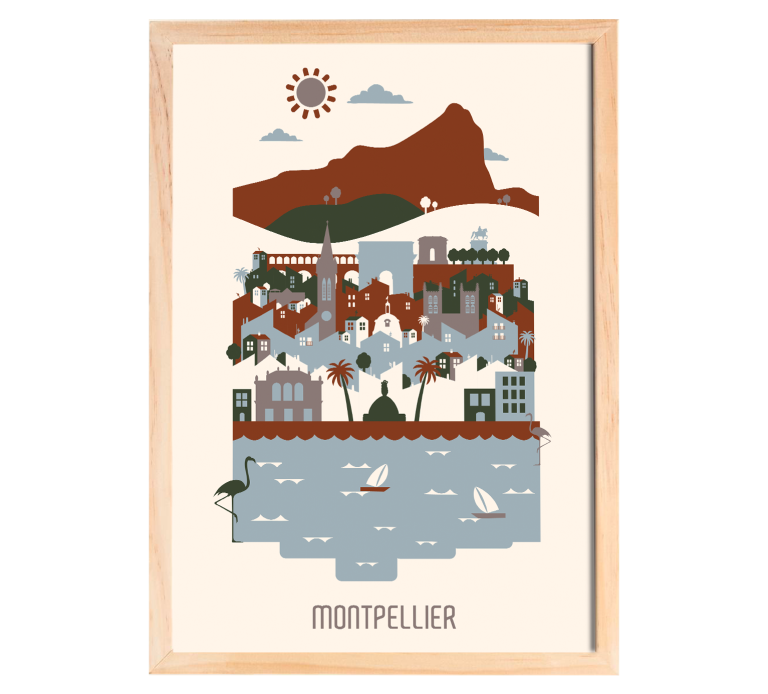 Carte postale de Montpellier à offrir ou collectionner
